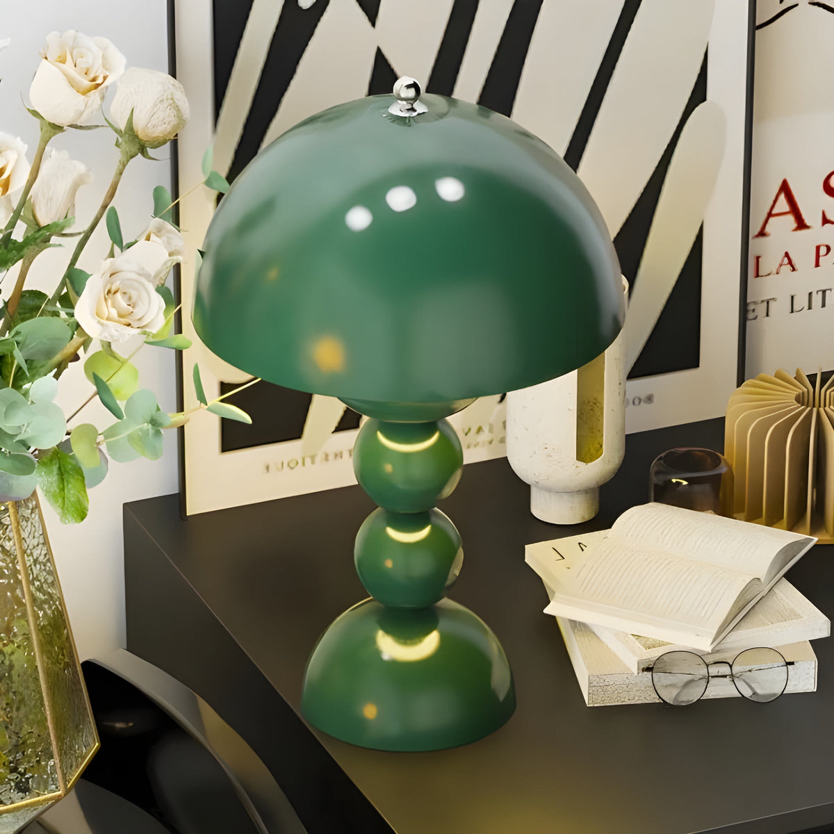 Scandinavian Flower Bud Minimalist Dimmable Bedside Table Lamp