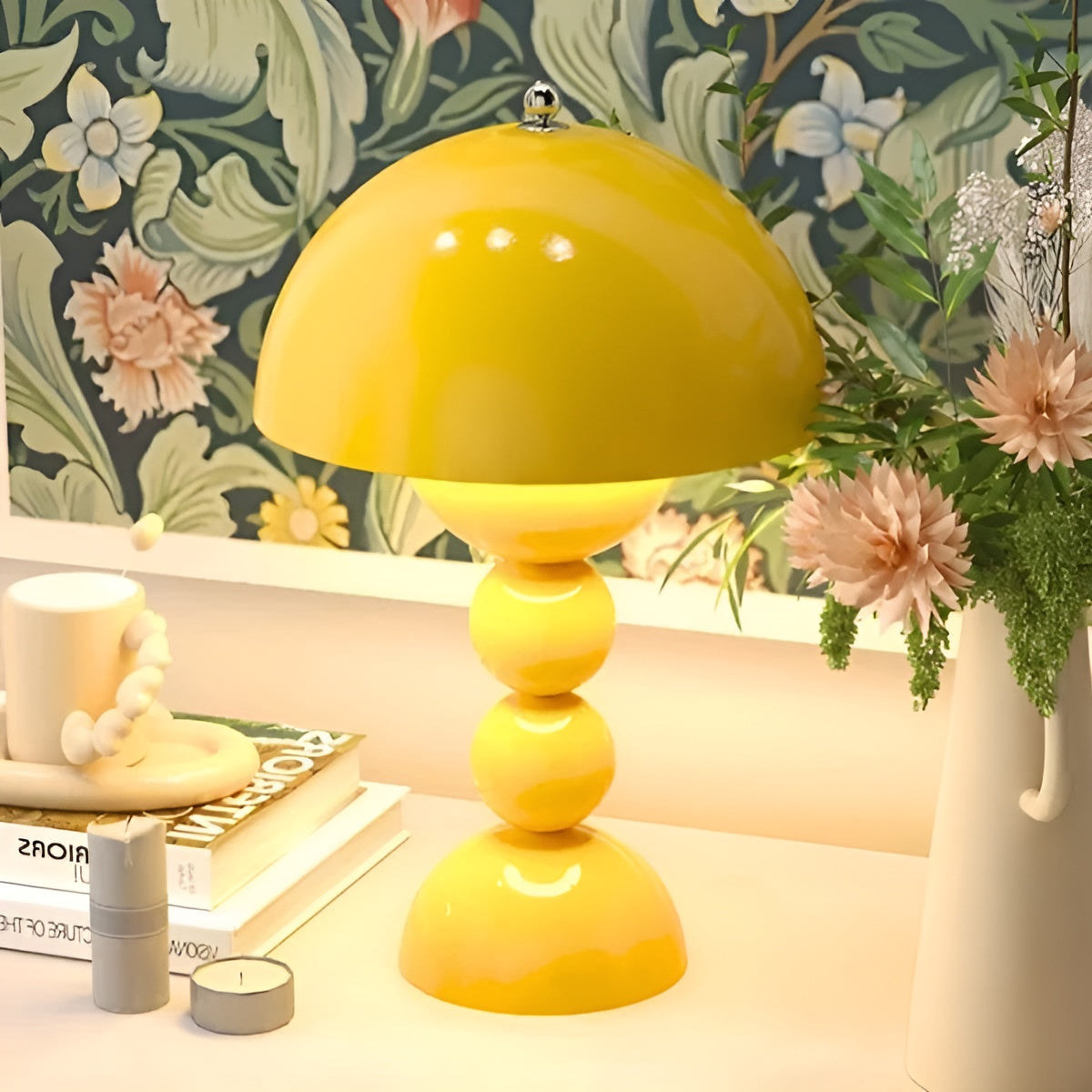 Scandinavian Flower Bud Minimalist Dimmable Bedside Table Lamp