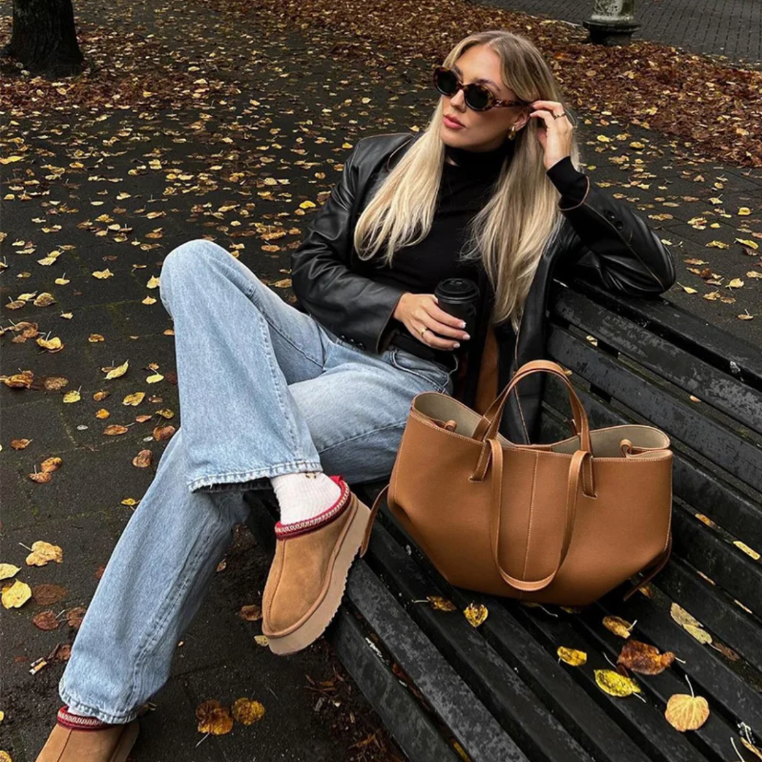 Classic Spacious Everyday Sleek Handbag For Women