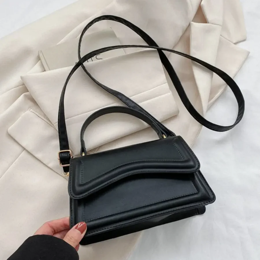 Spacious Premium Leather Padded Strap Ladies Shoulder Bag