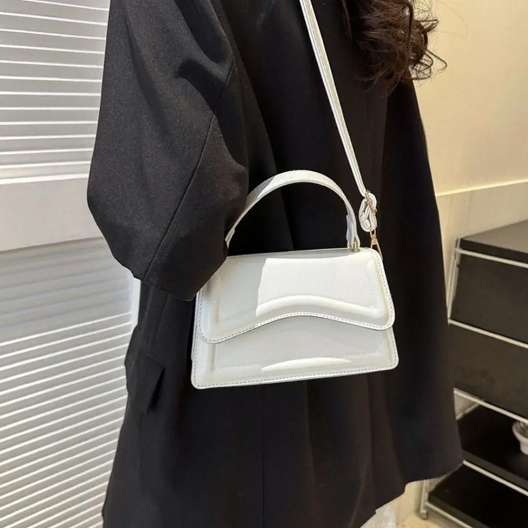 Spacious Premium Leather Padded Strap Ladies Shoulder Bag