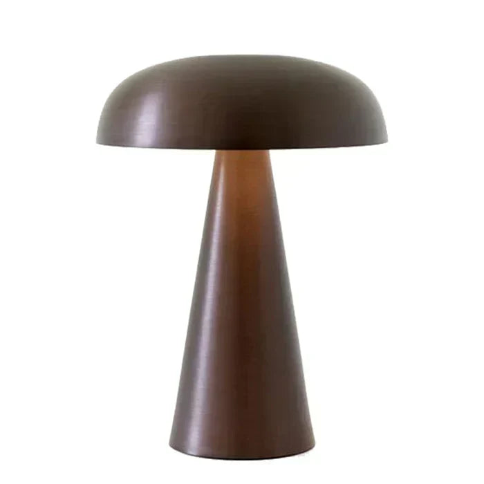 Mushroom Shaped Iron Acrylic Dimmable Cordless Table Lamp