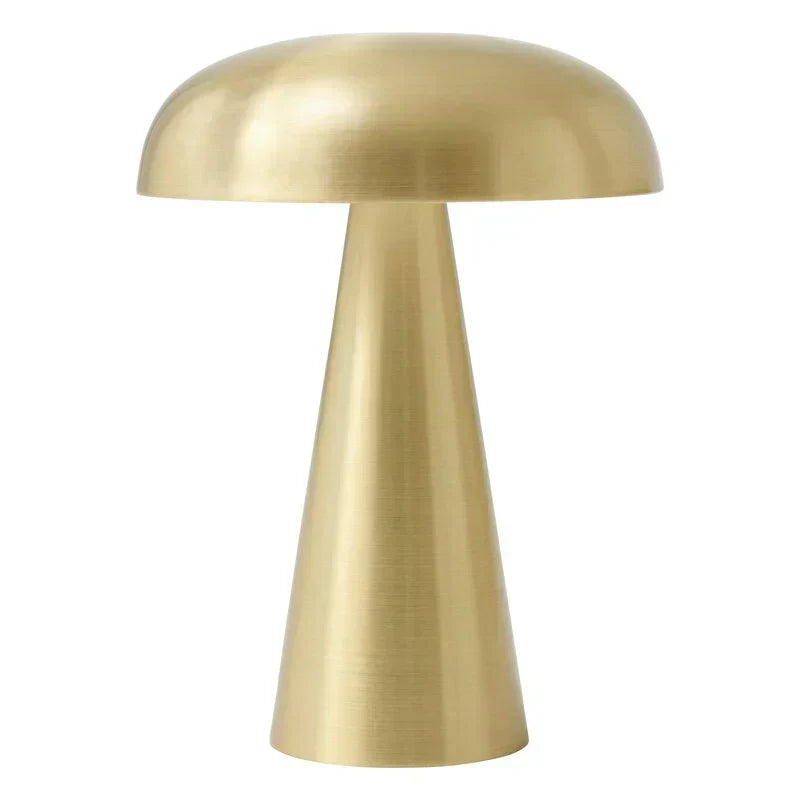 Mushroom Shaped Iron Acrylic Dimmable Cordless Table Lamp
