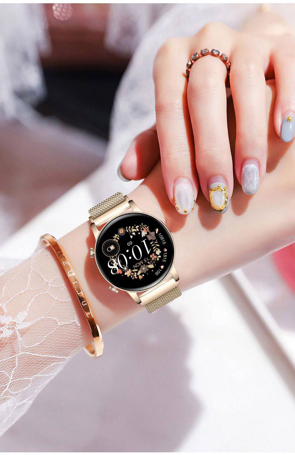 Water Resistant Touchscreen Health Tracking Smartwatch For Women