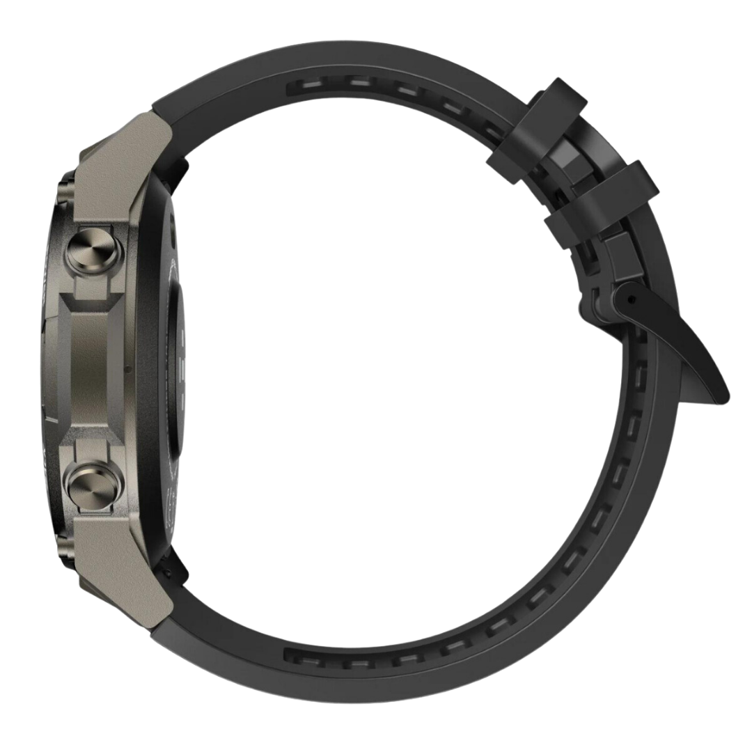 Rugged Aluminum Case Waterproof Amoled Fitness Tracker Smartwatch