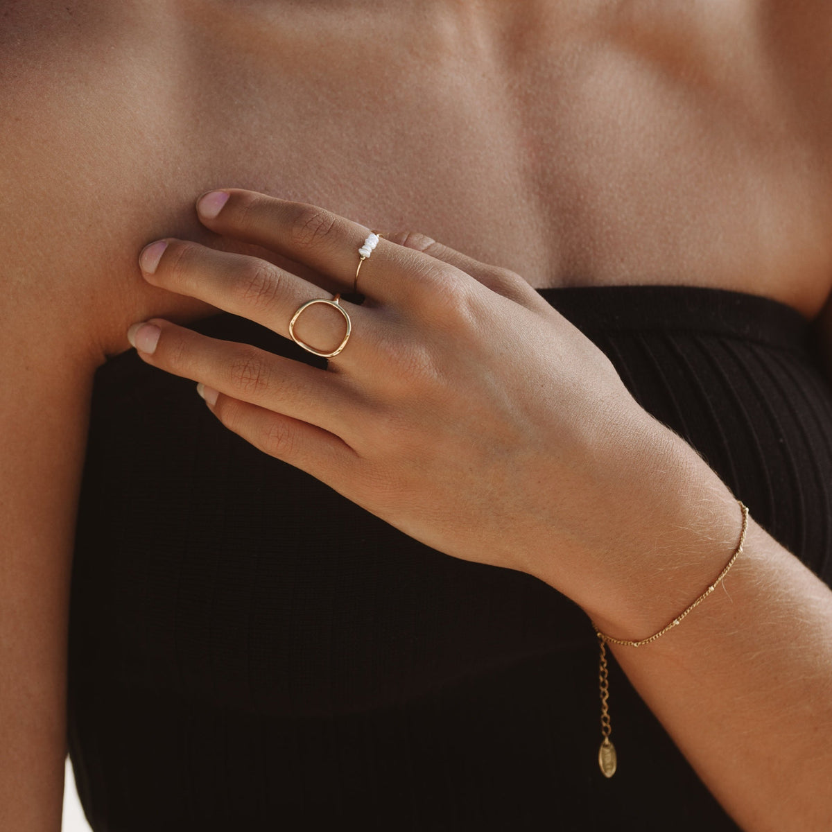Minimalist Delicate Fine Beaded Adjustable Stackable Wrist Bracelet