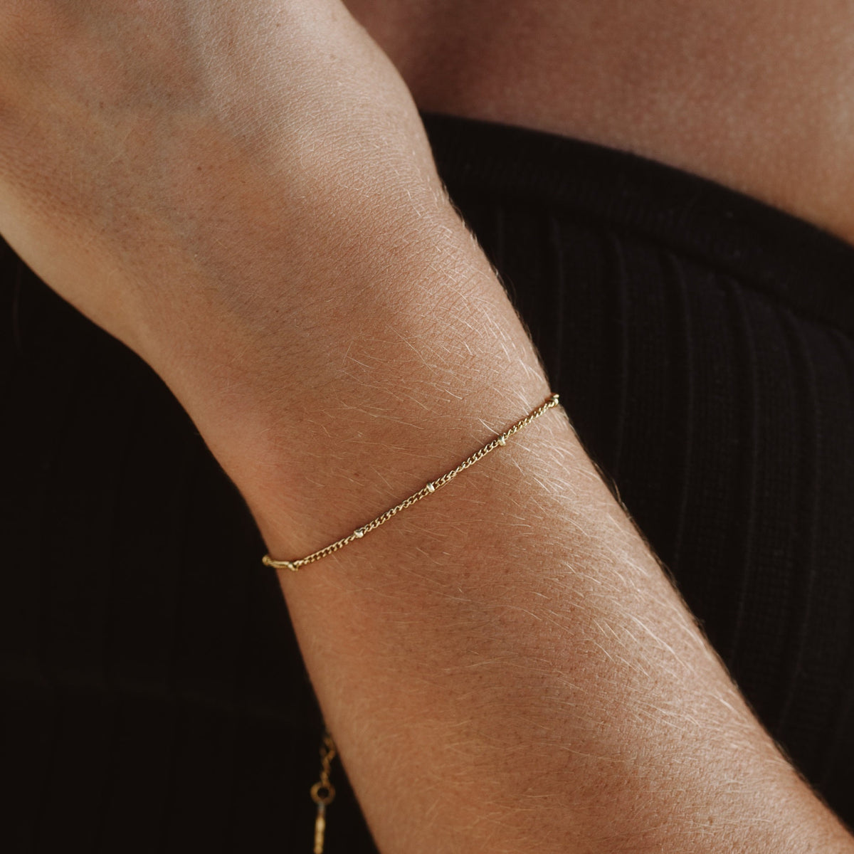 Minimalist Delicate Fine Beaded Adjustable Stackable Wrist Bracelet