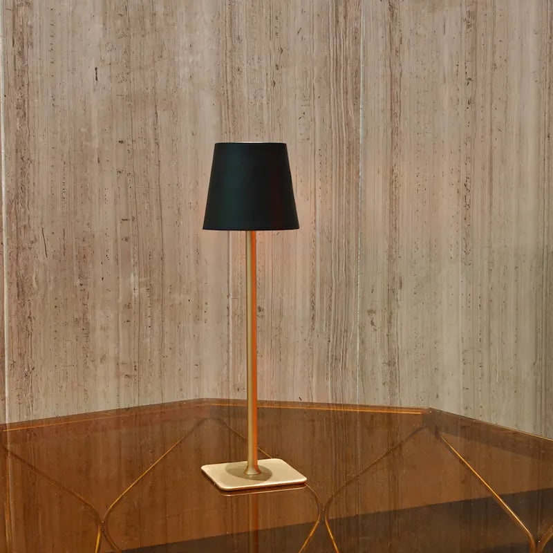 Slim Modern Metal Waterproof Cordless Rechargeable Touch Dimmable Table Lamp