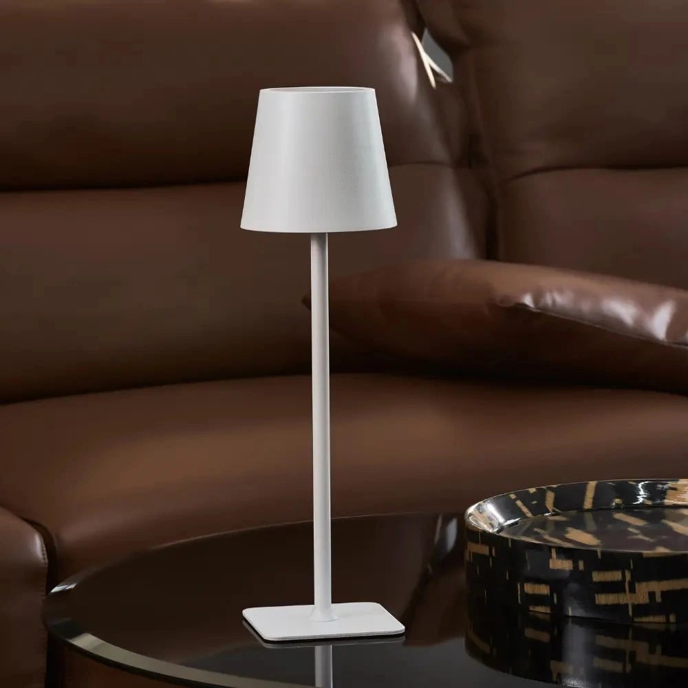 Slim Modern Metal Waterproof Cordless Rechargeable Touch Dimmable Table Lamp