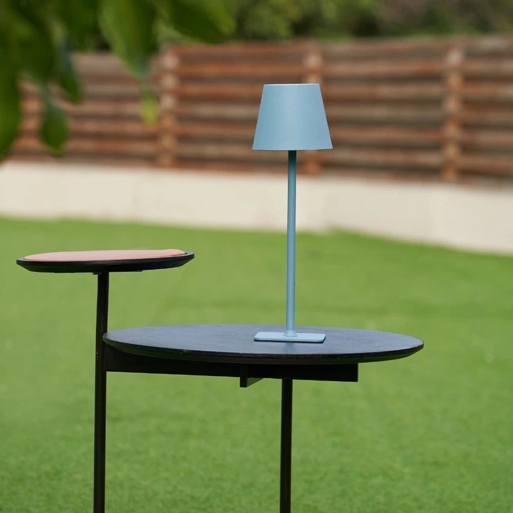 Slim Modern Metal Waterproof Cordless Rechargeable Touch Dimmable Table Lamp
