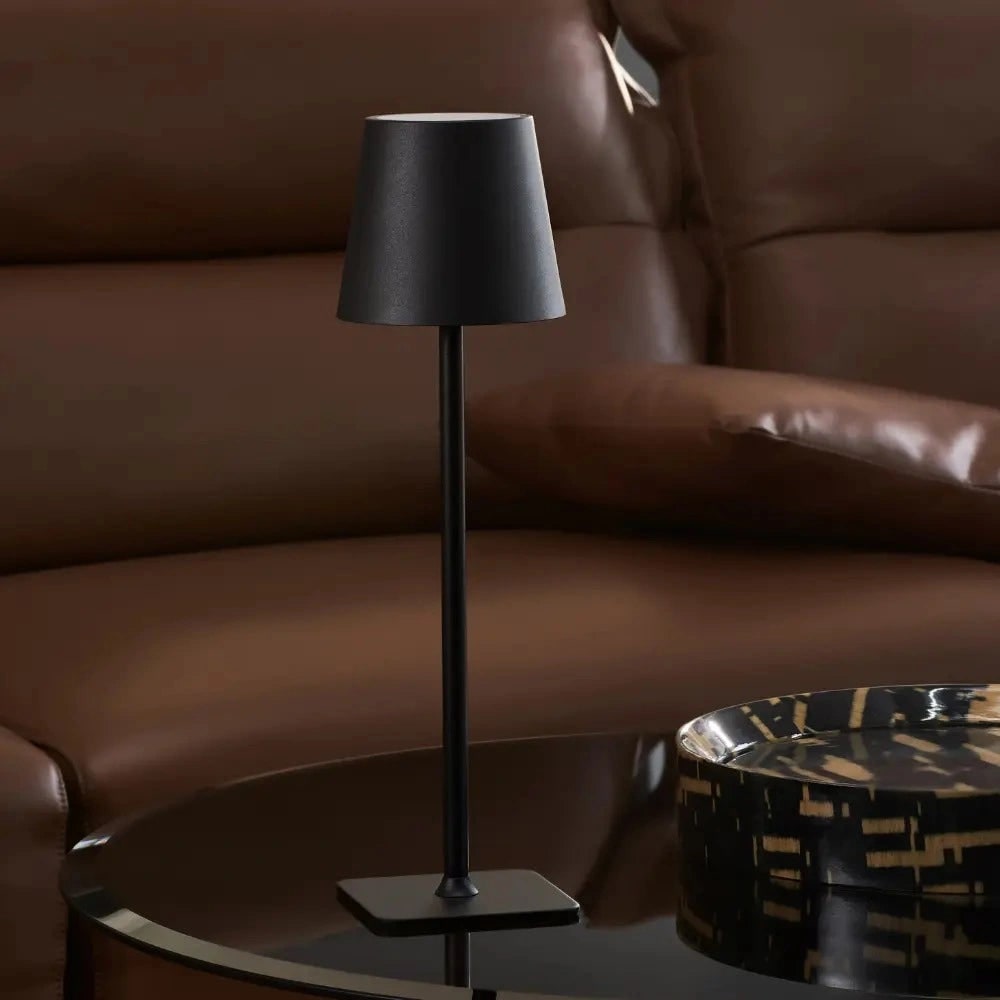 Slim Modern Metal Waterproof Cordless Rechargeable Touch Dimmable Table Lamp