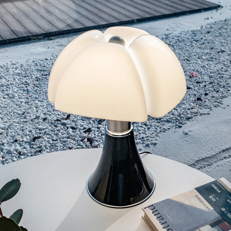 Flower Inspired Adjustable Steel Dimmable Touch Control Table Lamp
