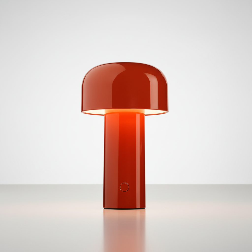 Sleek Mushroom Shaped Cordless Touch Control Table Lamp