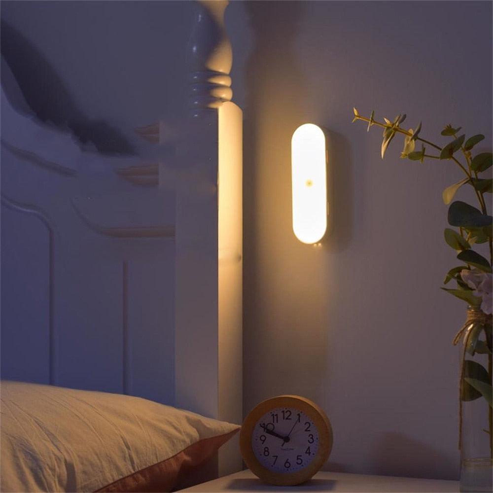 Wireless Magnetic Motion Sensor Rechargeable Wall Light