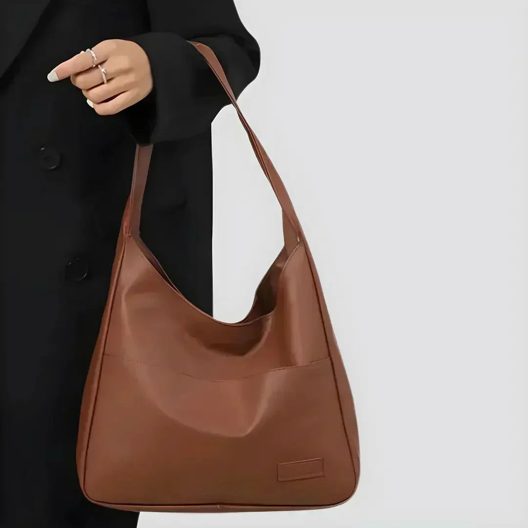 Minimalist Vegan Leather Adjustable Strap Women's Shoulder Bag