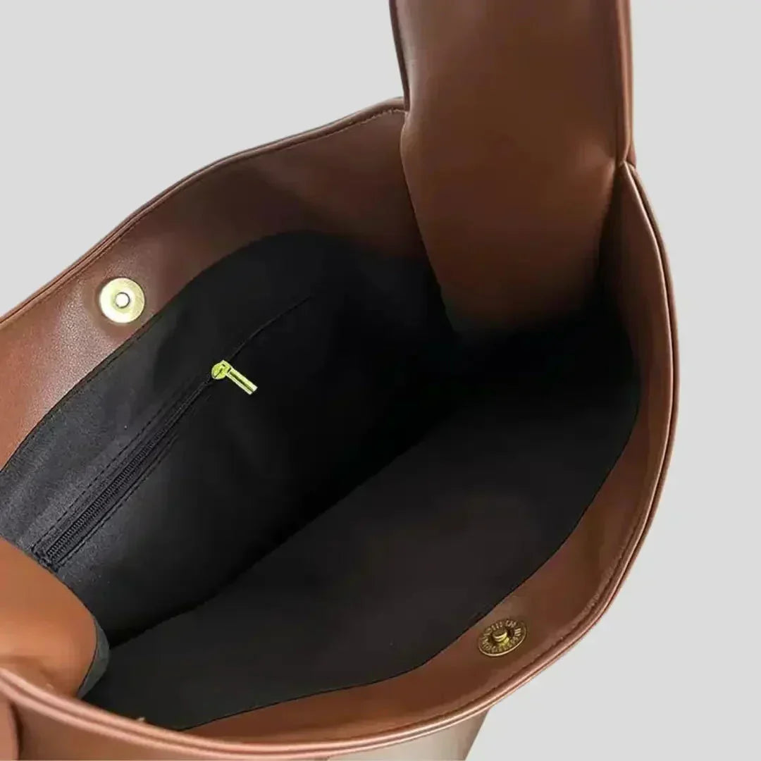 Minimalist Vegan Leather Adjustable Strap Women's Shoulder Bag