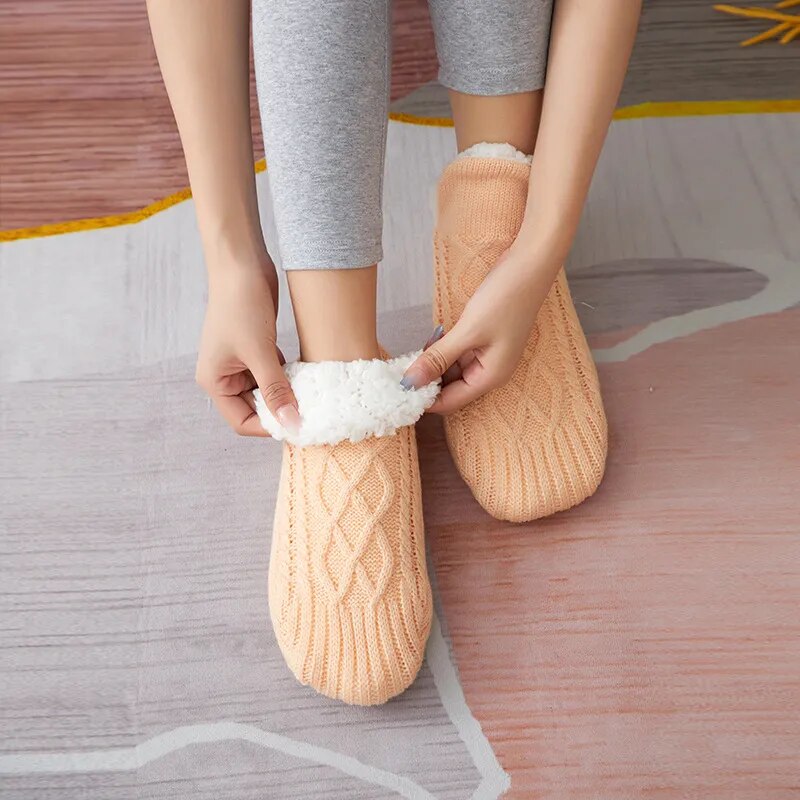 Padded Thermal Blend Winter Warmth Slipper Socks
