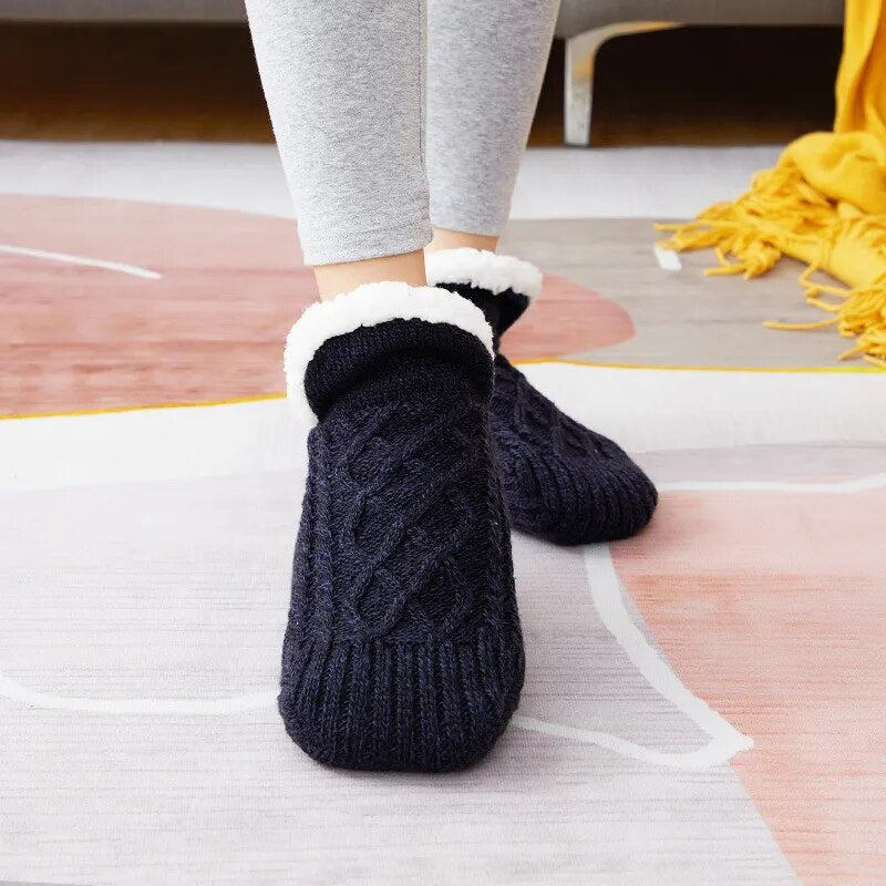 Padded Thermal Blend Winter Warmth Slipper Socks
