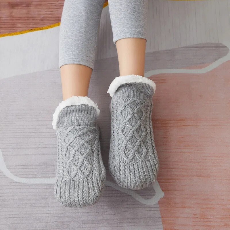 Padded Thermal Blend Winter Warmth Slipper Socks