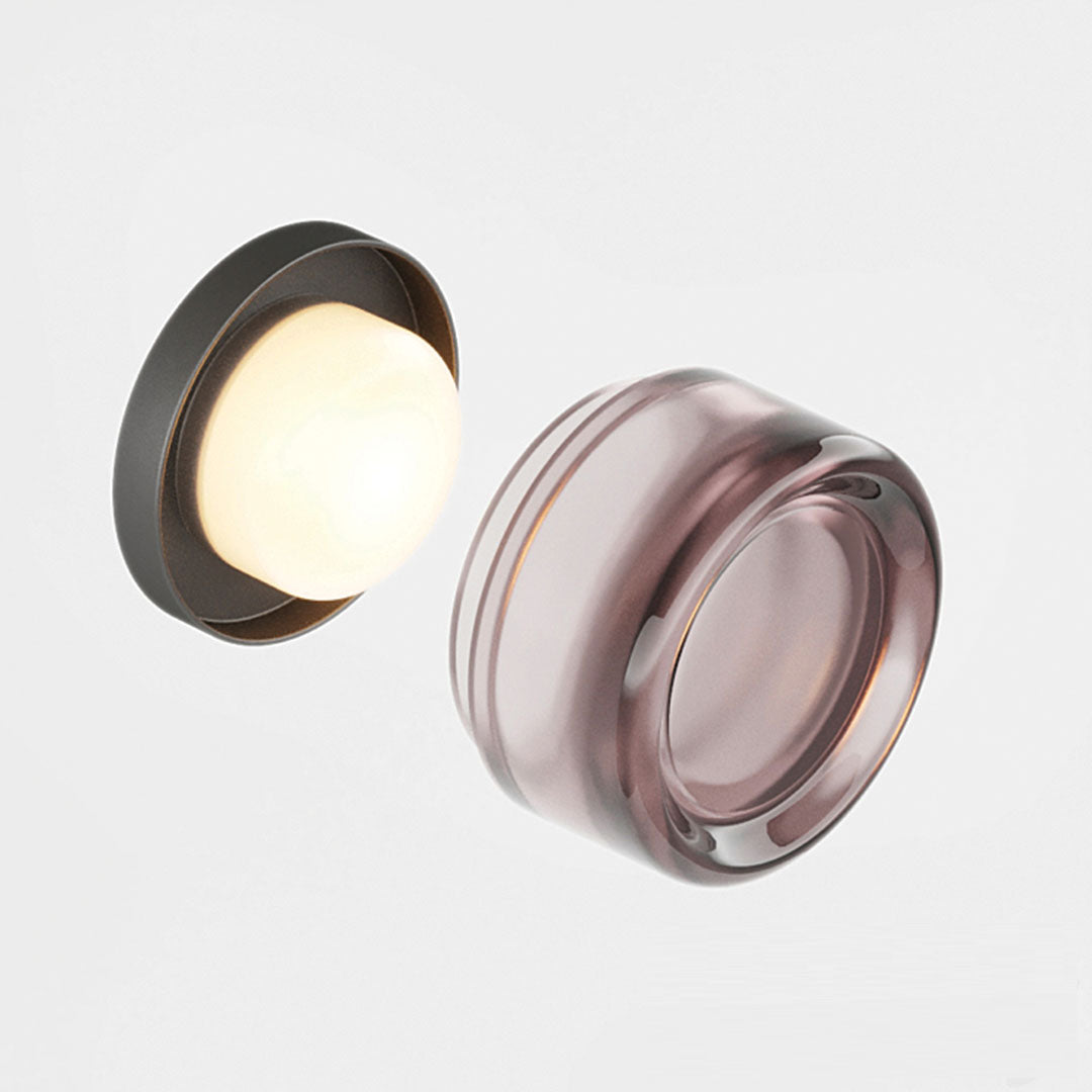 Compact Acrylic Aluminum Button Switch Wall Light