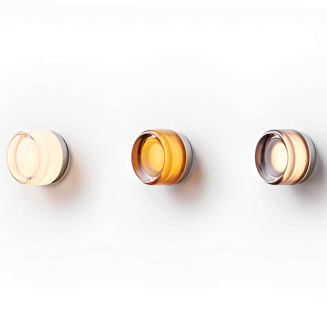 Compact Acrylic Aluminum Button Switch Wall Light