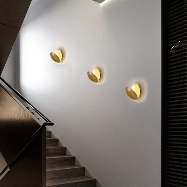 Minimalist Round Moon Eclipse Glow Wall Light