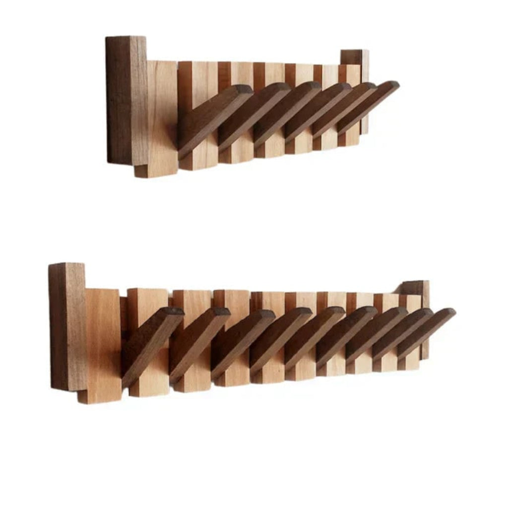 Piano Inspired Modern Wooden Wall Mounted Coat Rack
