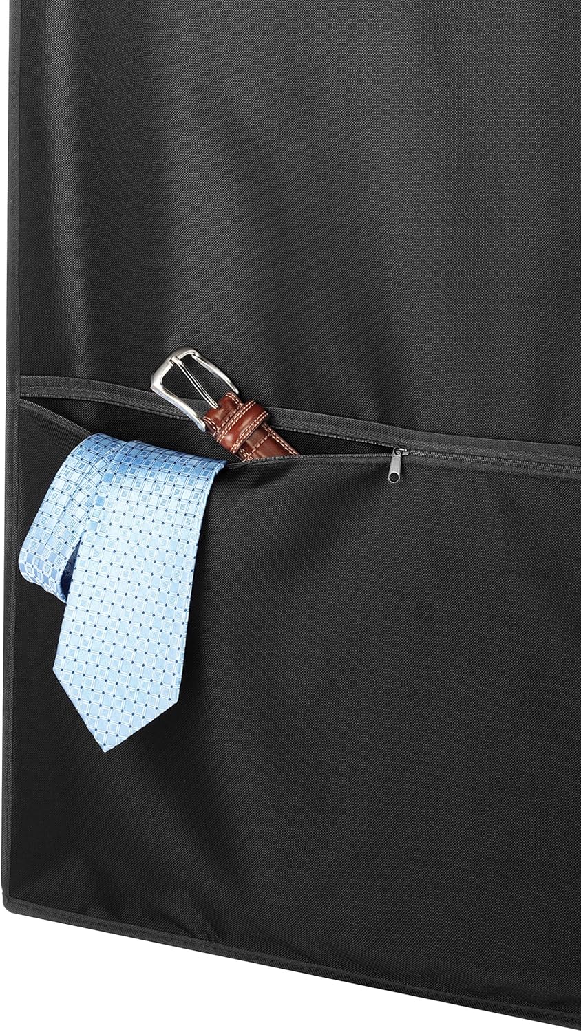 Water-Repellent Full-Length Zippered Travel Garment Bag With Accessory Pocket