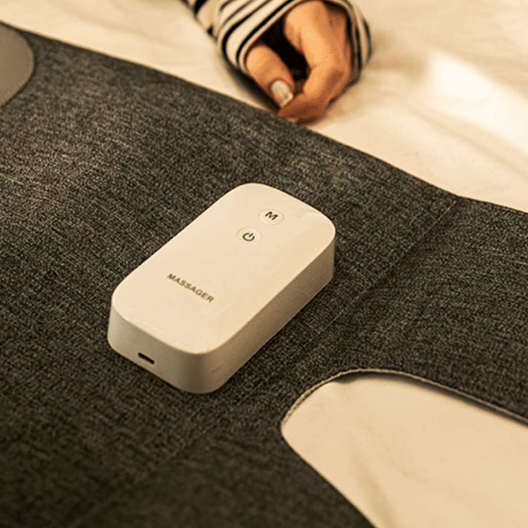 Portable Wireless Air Compression Heated Leg Massager With Adjustable Velcro