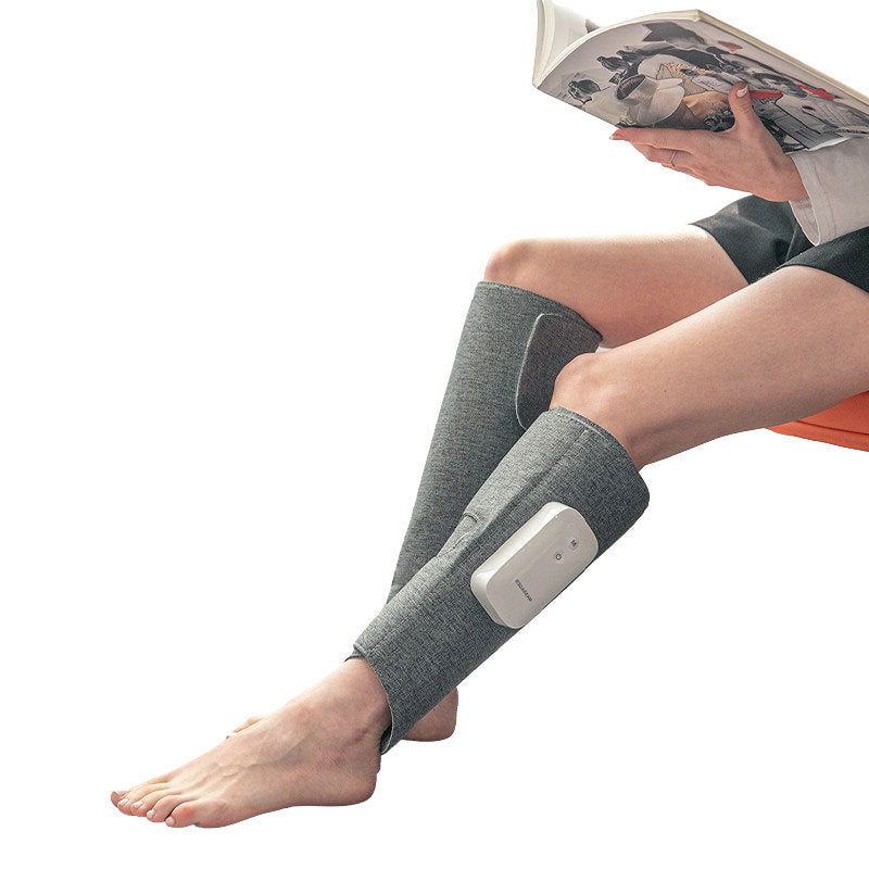 Portable Wireless Air Compression Heated Leg Massager With Adjustable Velcro