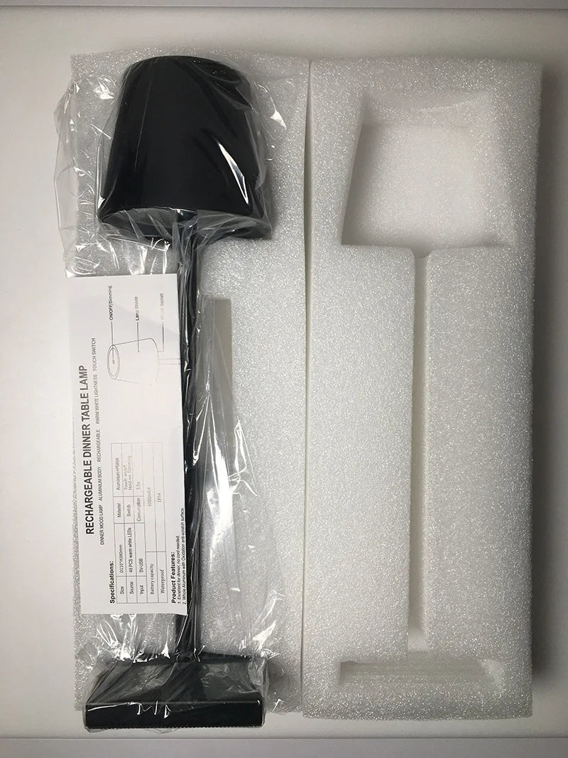 Portable Cordless Touch Control Dimmable Rechargeable Table Lamp