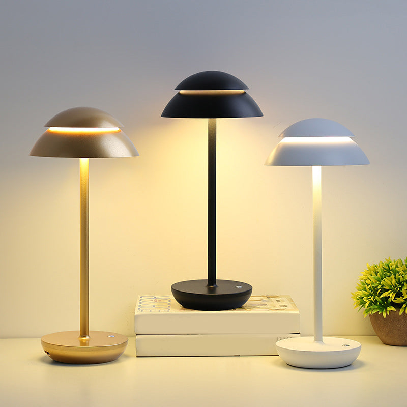Cordless Portable Plastic Indoor Outdoor Rechargeable Table Lamp