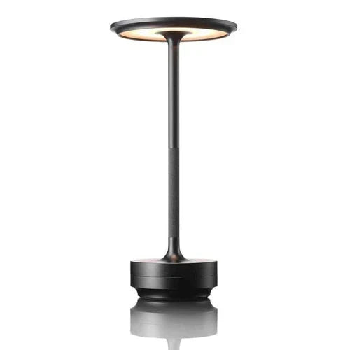 Sleek Cordless Metal Dimmable Rechargeable Portable Table Lamp