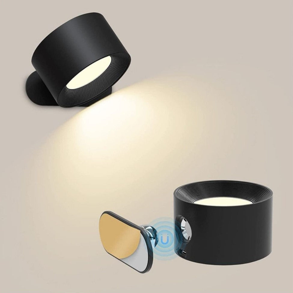Rotatable Magnetic Mount Cordless Rechargeable Dimmable Wall Light