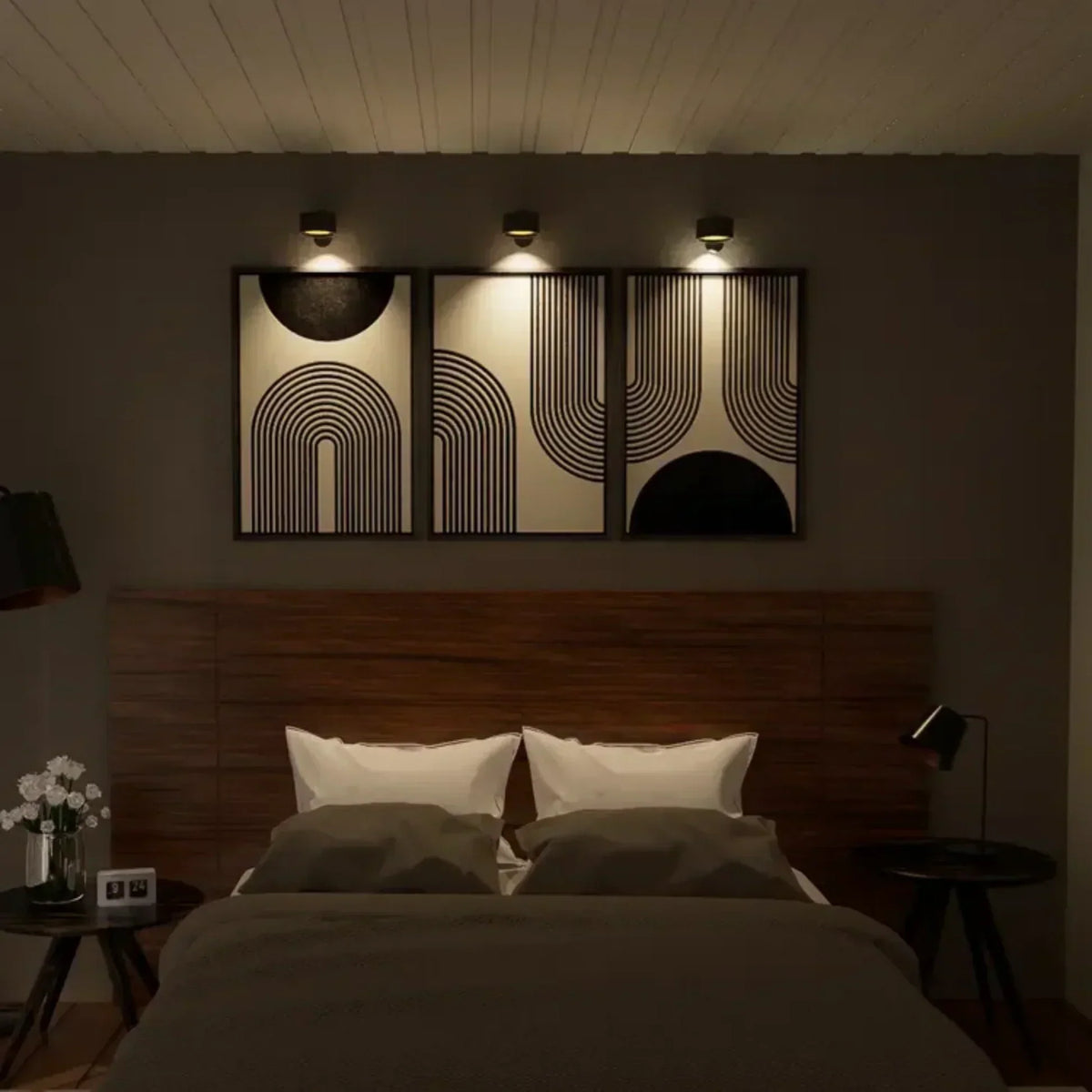 Rotatable Magnetic Mount Cordless Rechargeable Dimmable Wall Light