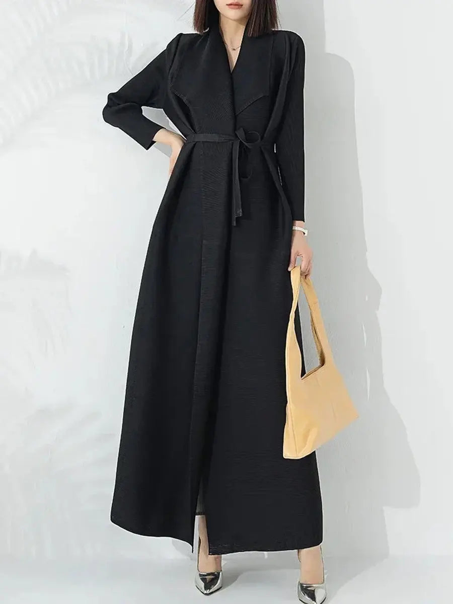 Women's Belted A-Line Longline Coat Puffer Jacket Women
