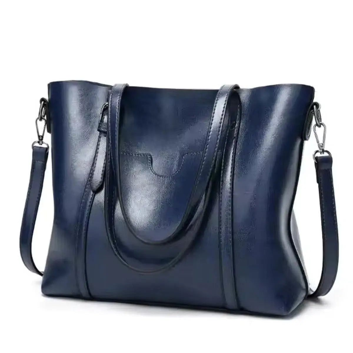 Women's Large Faux Leather Shoulder Tote Bag Crossbody Handbag