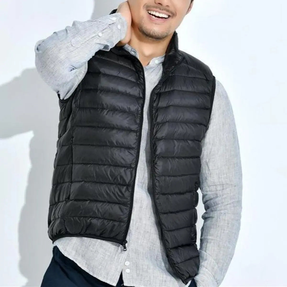 Women's Lightweight Quilted Sleeveless Puffer Vest Zip-Up