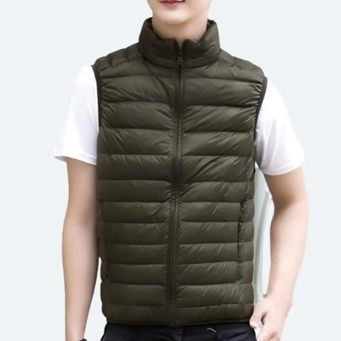 Women's Lightweight Quilted Sleeveless Puffer Vest Zip-Up