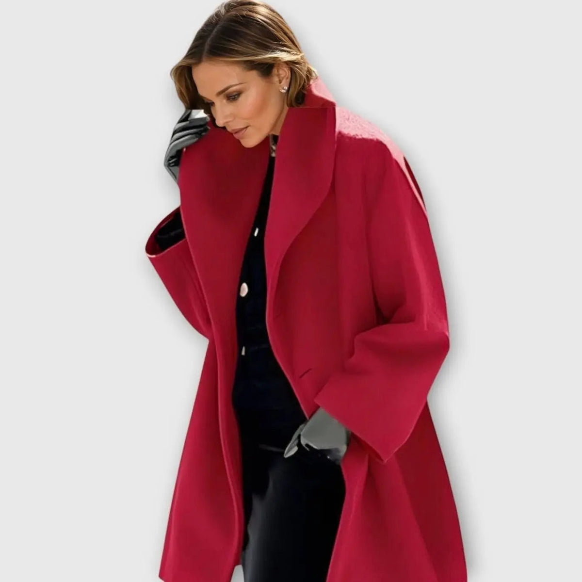 Women's Oversized Longline Wide Collar Winter Coat