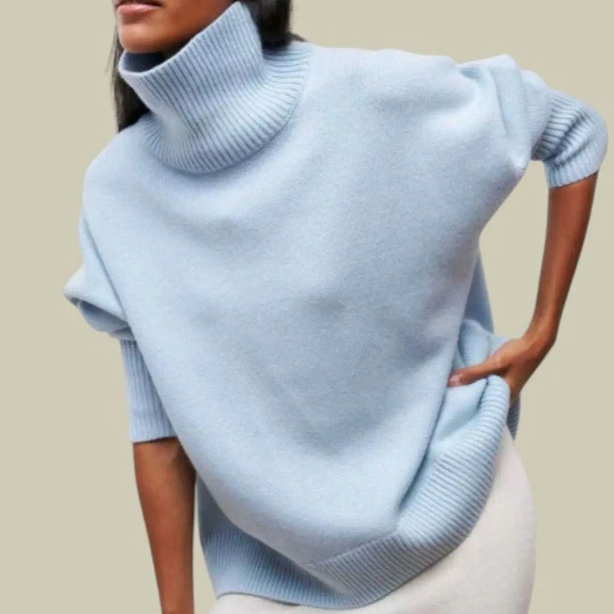 Women's Oversized Loose Fit Turtlenecks Knit Winter Jumper