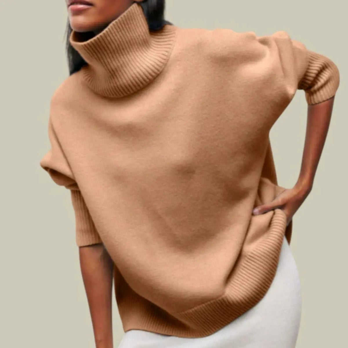 Women's Oversized Loose Fit Turtlenecks Knit Winter Jumper