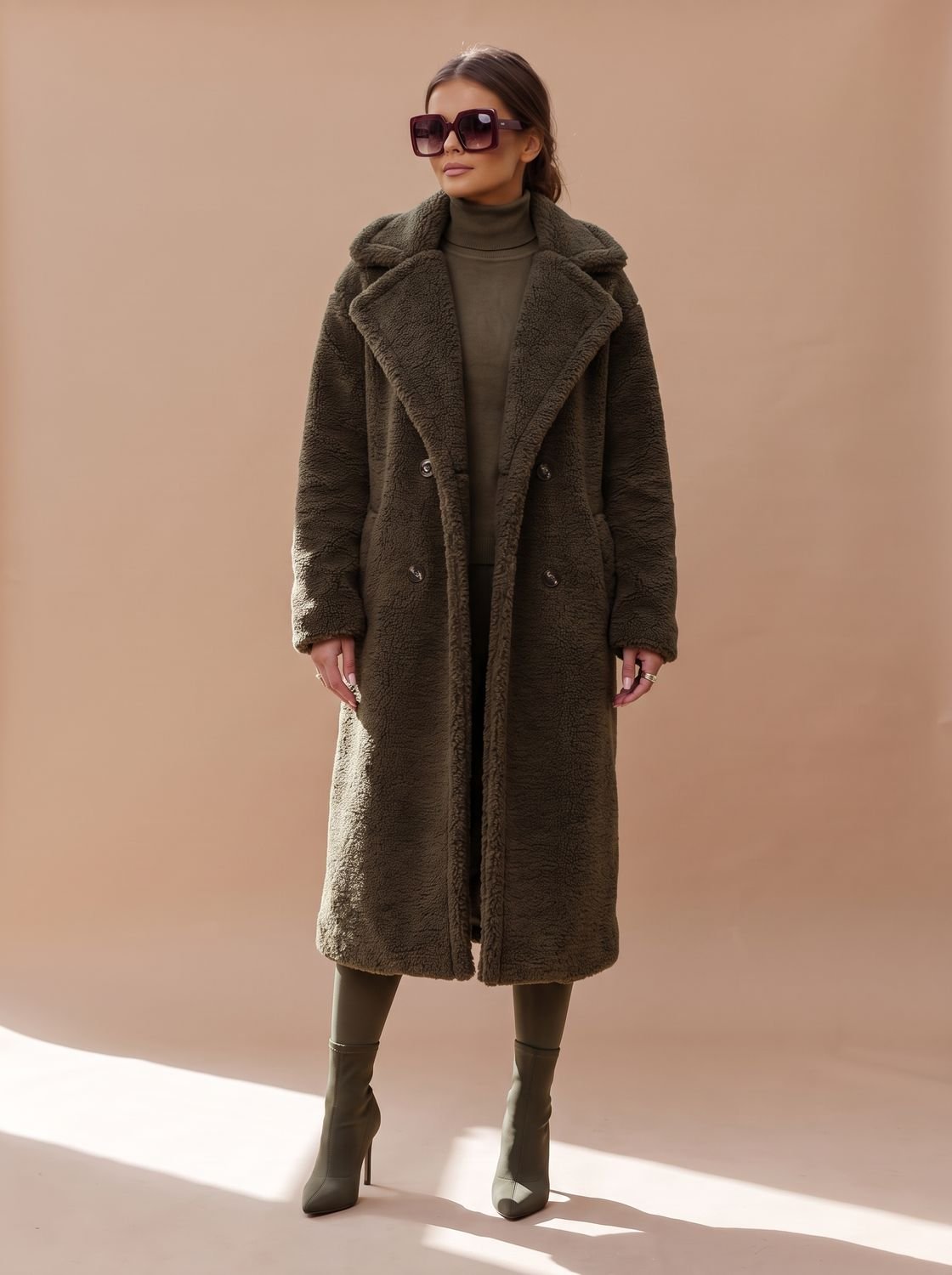 Emily | Women's Oversized Teddy Faux Fur Long Winter Coat