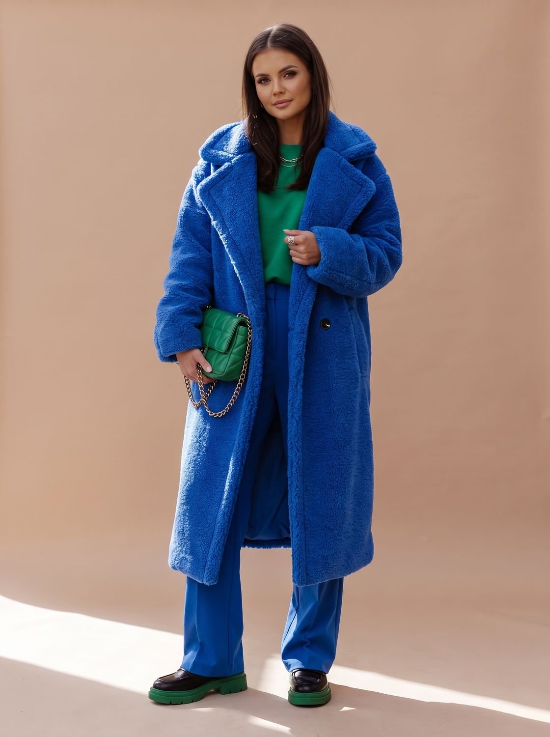 Emily | Women's Oversized Teddy Faux Fur Long Winter Coat