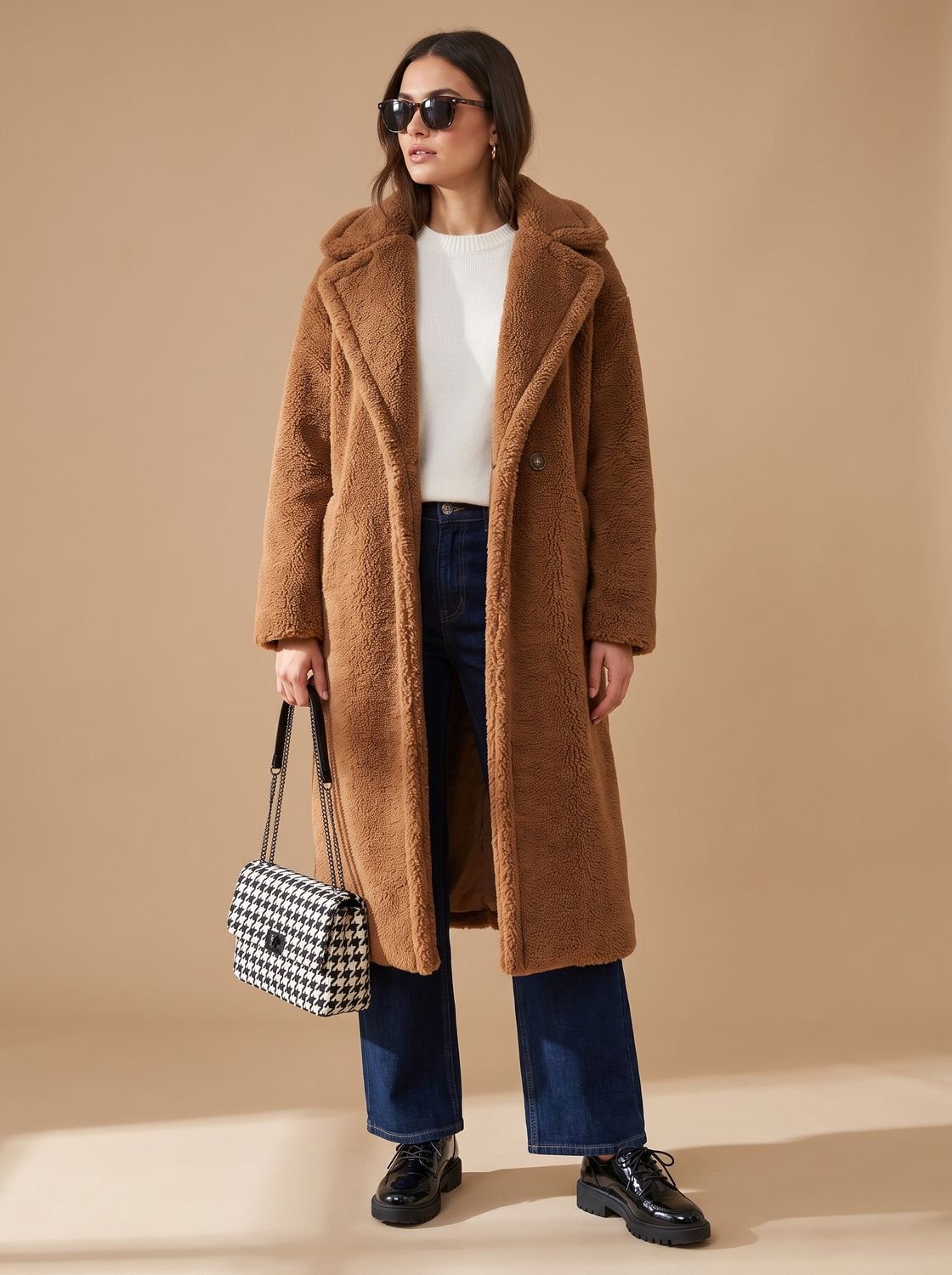 Emily | Women's Oversized Teddy Faux Fur Long Winter Coat