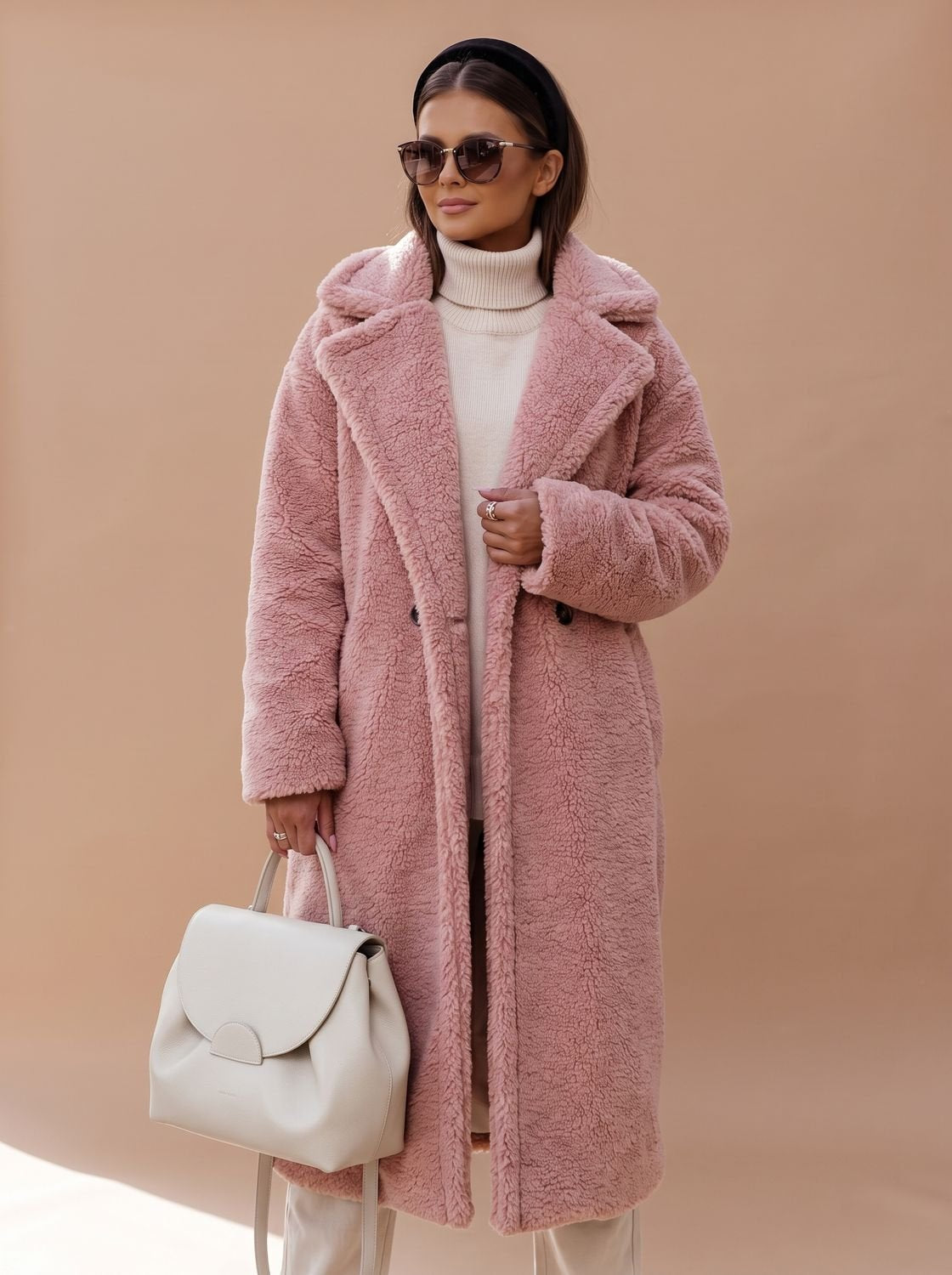 Emily | Women's Oversized Teddy Faux Fur Long Winter Coat