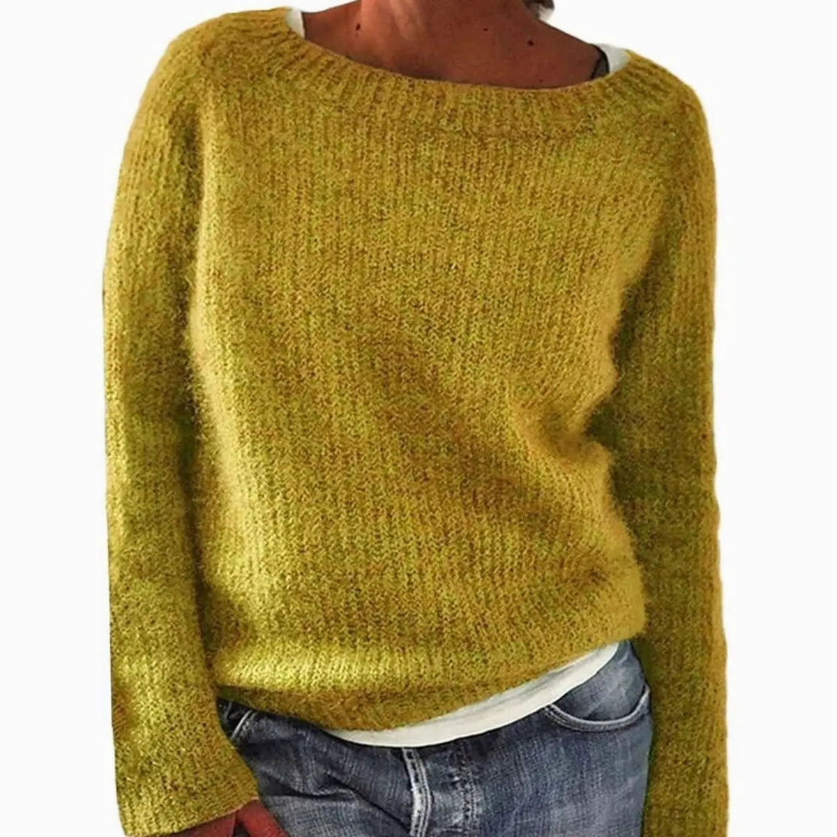 Women's Relaxed-Fit Casual Knit Pullover Sweater