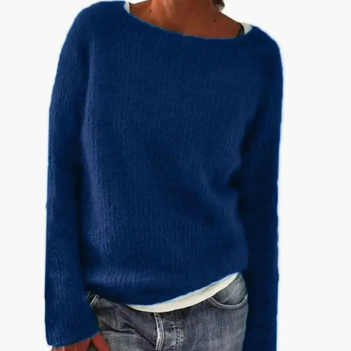 Women's Relaxed-Fit Casual Knit Pullover Sweater