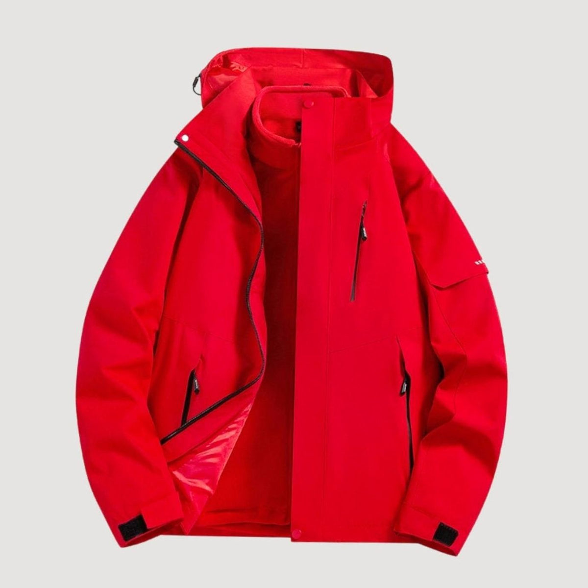 Women's Waterproof Hooded Relaxed-Fit Winter Jacket Fleece-Lined Collar
