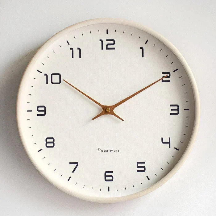 Nordic Solid Wood Silent Square Wall Clock